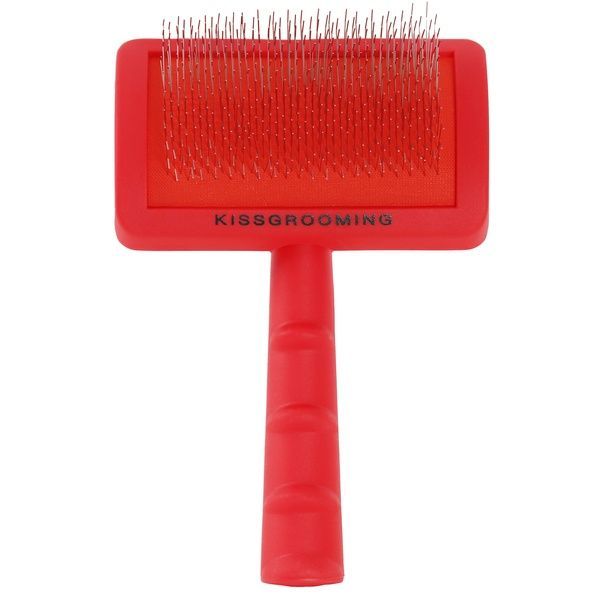 Щетка пуходерка для ухода за собаками Kiss Grooming, жорстка, длинная щетина 16мм